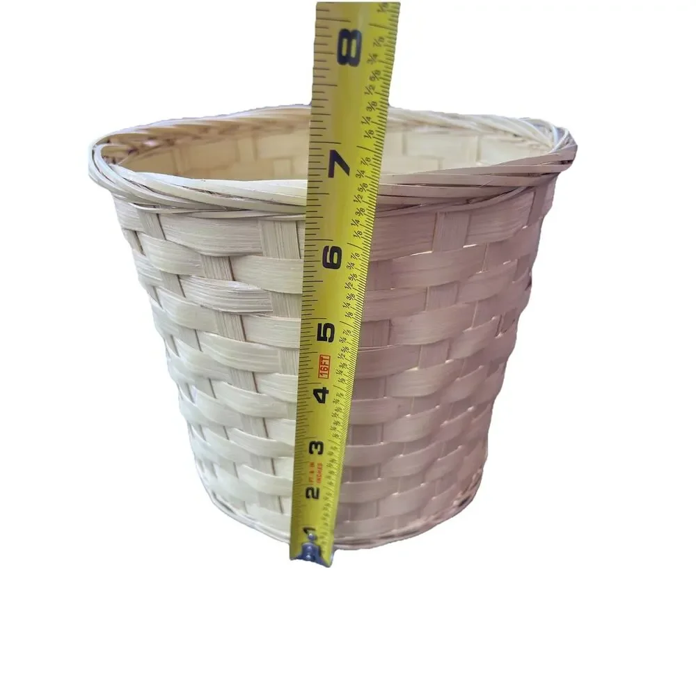 Small 7 Inch Wicker Round Basket Home Decor The John Henry Company